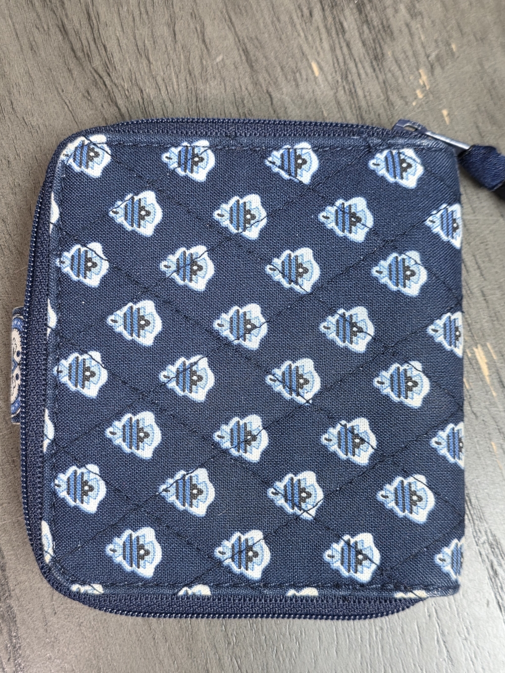 Vera Bradley Nantucket Navy Quilted Zip Wallet - Picture 4 of 4